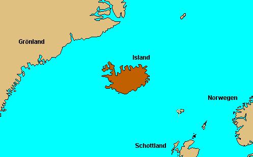 Lagekarte Island