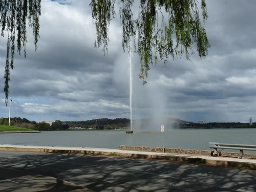 James Cook Memorial Water Jet Canberra