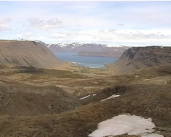 Blick auf den Arnarfjördur